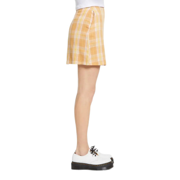 Lulus Skirt Womens Large Multi Plaid Orange Academia Anime School Girl Uwu NEW - Picture 3 of 12